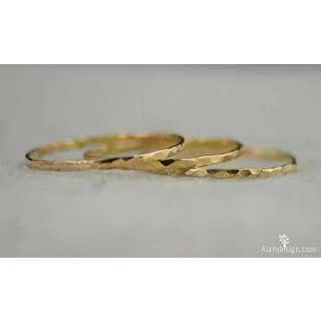 Elegant Super Thin Gold Filled Stackable Rings Online