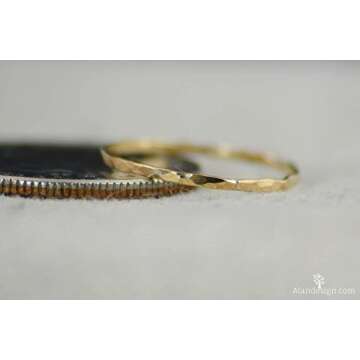 Elegant Super Thin Gold Filled Stackable Rings Online