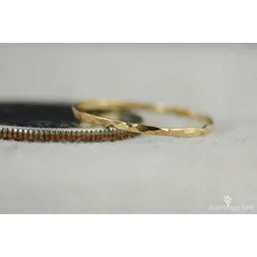 Elegant Super Thin Gold Filled Stackable Rings Online