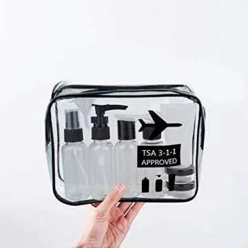 Wobe Travel Bottles & TSA Bag - Leakproof Travel Set