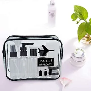 Wobe Travel Bottles & TSA Bag - Leakproof Travel Set