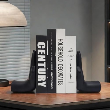 Unique Decorative Hands Bookends for Stylish Book Storage