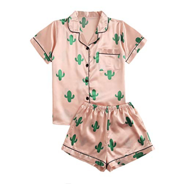 SweatyRocks Satin Pajama Set – Cozy and Stylish Sleepwear