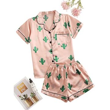 SweatyRocks Satin Pajama Set – Cozy and Stylish Sleepwear