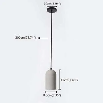 TopDeng Cement Pendant Lighting for Home and Commercial Use