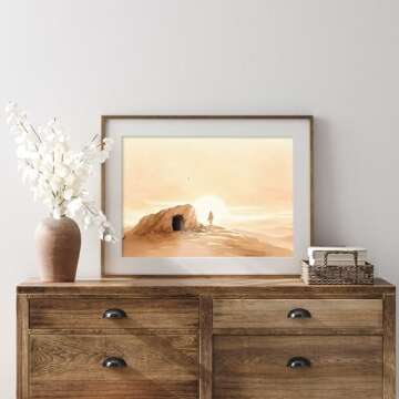 ESSEN Life | The Empty Tomb | Christian Easter Decorations, Easter Decorations Religious, Resurrection Decorations, Resurrection of Jesus Christ, Jesus Poster Decor, Christian Wall Art, Christian Home