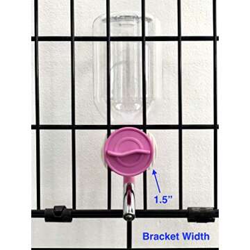 Choco Nose Patented No-Drip Water Bottle/Feeder for Guinea Pigs/Hamsters/Bunnies/Ferrets/Other Small Pets, Critters and Animals -for Cages, Crates or Wall Mount. 10.2 oz. Nozzle 10mm, Pink (C128)