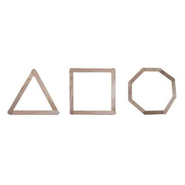 Natural Wood Craft Sticks - Durable, Versatile, Fun!