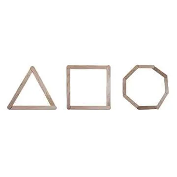 Natural Wood Craft Sticks - Durable, Versatile, Fun!