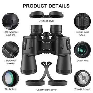 RONHAN 20x50 HD Waterproof Binoculars for Outdoor Adventures