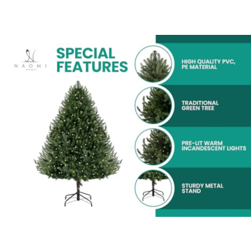 Kinsley 9ft Prelit Christmas Tree with 1000 Warm Lights