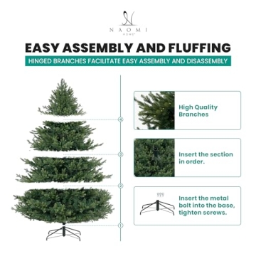 Kinsley 9ft Prelit Christmas Tree with 1000 Warm Lights