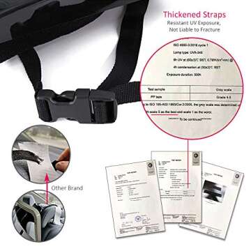 Baby Car Mirror- Baby Mirror for Car- Super Easy to Install 11.8“x7.5” View Shatterproof Rear Facing Infant Car Seat Mirror with Resistant UV Strap and Fits All Cars -Best Baby Shower Gift