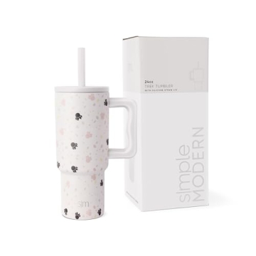 Simple Modern Disney Kids 24 oz Tumbler with Handle and Silicone Straw Lid | Spill Proof Leak Resist...
