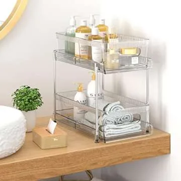 YOOMIDDA Storage Organizer with Pull-out Drawer and Dividers