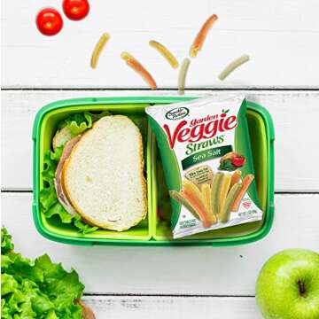 Sensible Portions Garden Veggie Straws, Sea Salt, Snack Size, 1 Oz (Pack of 8)