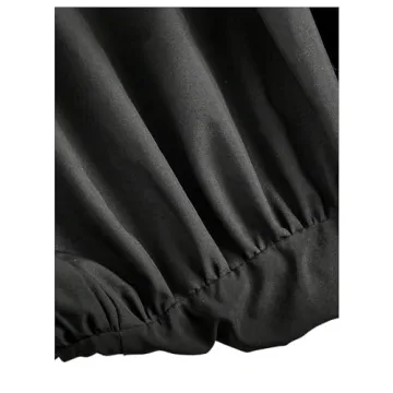 BEAUDRM Women's High Waist Elastic Summer Shorts Wide Leg