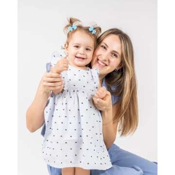 doboi 80PCS 2'' Baby Girls Fully Lined Grosgrain Boutique Solid Color Ribbon Mini Hair Bows Clips for Teens Infants Kids Toddlers Newborn Children Set of 40 Pairs