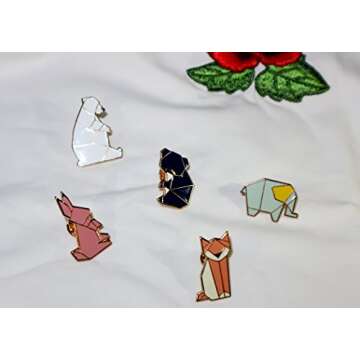 Charming Cartoon Animals Enamel Brooches Pins Set by Liveinu