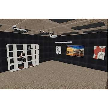 CODN Studio Recording Microphone Isolation Shield with Pop Filter & Tripod Stand, High Density Absorbent Foam to Filter Vocal, Foldable Sound Shield for Blue Yeti and Condenser Microphones