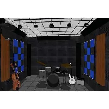 CODN Studio Recording Microphone Isolation Shield with Pop Filter & Tripod Stand, High Density Absorbent Foam to Filter Vocal, Foldable Sound Shield for Blue Yeti and Condenser Microphones