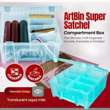ArtBin Super Satchel - Stackable Art Storage for Crafters
