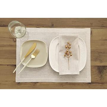 Solino Home Pure Linen Napkins Set of 4 Elegant Durable