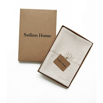 Solino Home Pure Linen Napkins Set of 4 Elegant Durable