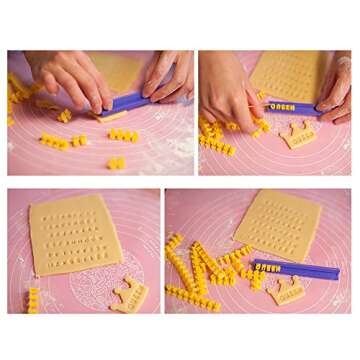 Cookie Stamps, Numbers Alphabet Stamps for Cookie Chocolate, 72pcs, 100% BPA Free