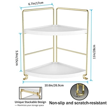 Sekepingo 2-Tier Makeup Counter Organizer for Bathroom
