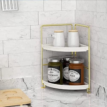 Sekepingo 2-Tier Makeup Counter Organizer for Bathroom