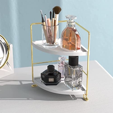 Sekepingo 2-Tier Makeup Counter Organizer for Bathroom