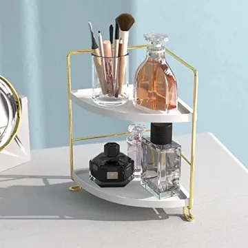 Sekepingo 2-Tier Makeup Counter Organizer for Bathroom