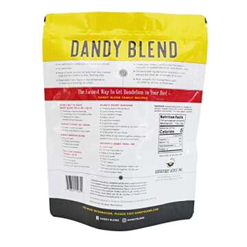 156 Cup Bag of Certified Organic Dandy Blend Instant Herbal Beverage with Dandelion, 11 oz. (312g) Bag