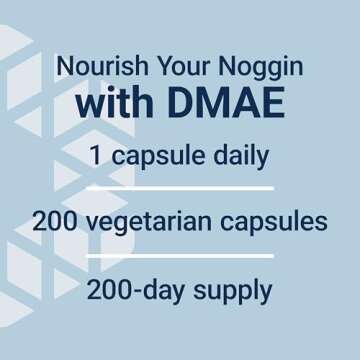 Life Extension DMAE Bitartrate, Supports neurotransmitter Production, 6-Month Supply, Gluten-Free, Non-GMO, Vegetarian, 200 Capsules