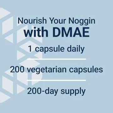 Life Extension DMAE Bitartrate, Supports neurotransmitter Production, 6-Month Supply, Gluten-Free, Non-GMO, Vegetarian, 200 Capsules