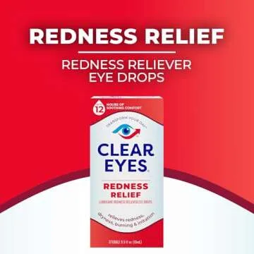Clear Eyes Redness Eye Relief Eye Drops, 3 Pack