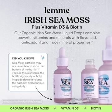 Lemme Irish Sea Moss Organic Drops for Health & Beauty