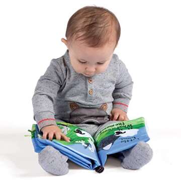 Manhattan Toy Mountain-Themed Soft Baby Activity Book with Rattle - Ideal for Infants