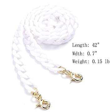 AUMEY 40 Inches DIY Resin Bag Strap Plastic Ladies Bag Chain Shoulder Cross Body Bag Handbag Purse R...