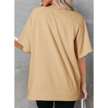 Dokotoo Fashion Oversized T Shirts for Women - Trendy Cotton Crewneck Tee