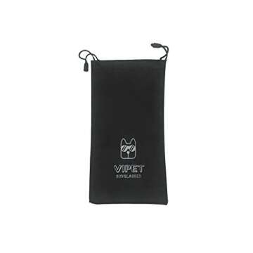 VIPET Sunglasses/Goggles with UV Protection for Big Dogs with A Glasses Bag (RED)