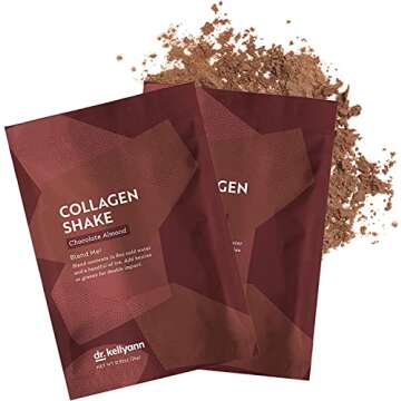 Dr. Kellyann Keto Chocolate Almond Shakes (7 Servings) – Grass-Fed Collagen Protein, Keto & Paleo-Friendly, Gluten-Free