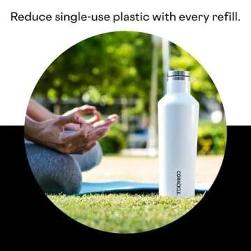 Corkcicle Canteen: Insulated Water Bottle, 16 oz, Matte Black