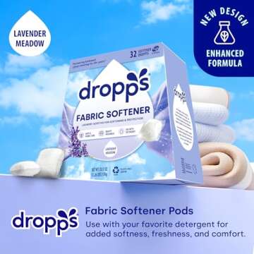 Dropps Fabric Softener Pods - Eco-Friendly Laundry Softener