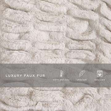 Ultra Soft Lapin Faux Fur Throw Blanket for Cozy Living