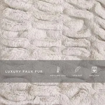 Ultra Soft Lapin Faux Fur Throw Blanket for Cozy Living