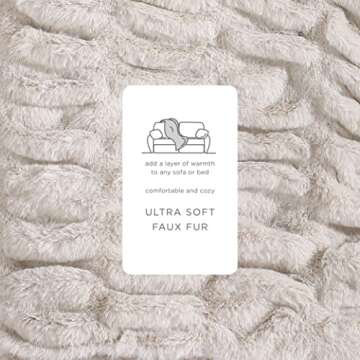 Ultra Soft Lapin Faux Fur Throw Blanket for Cozy Living