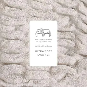 Ultra Soft Lapin Faux Fur Throw Blanket for Cozy Living