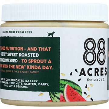 88 ACRES Organic Roasted Watermelon Seed Butter, 14 OZ